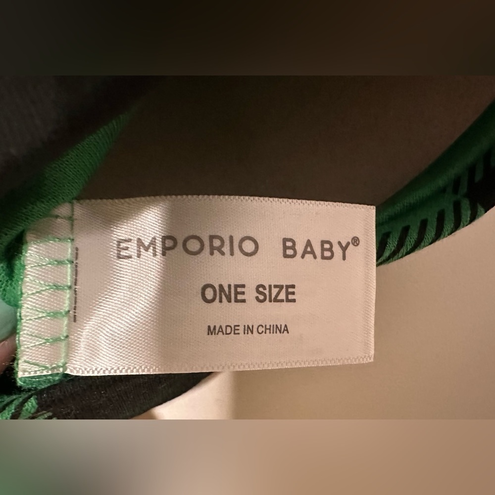 NWT Emporio Baby 6-9M 3pc Holiday Set Green and Black Plaid - Picture 4 of 10
